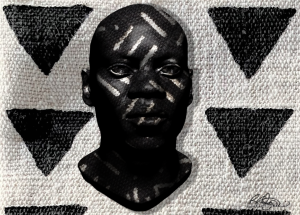 The Heal print is a representation of the power of self-healing. <a href="https://square.link/u/YxuxLX9T">Read More</a> "Heal" from the Erinle Abata-Life Series : Limited Edition Digital Print on Stretched Canvas | 24" x 36"